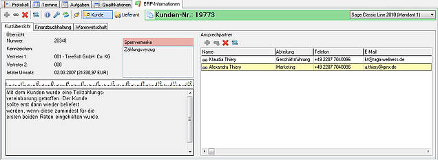 ERP-Informationen: Kurzübersicht-Sage-Classic-Line