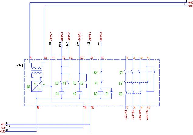 Treesoft CAD Symbolkatalog: Bauteil Notausschaltgerät der Firma PILZ