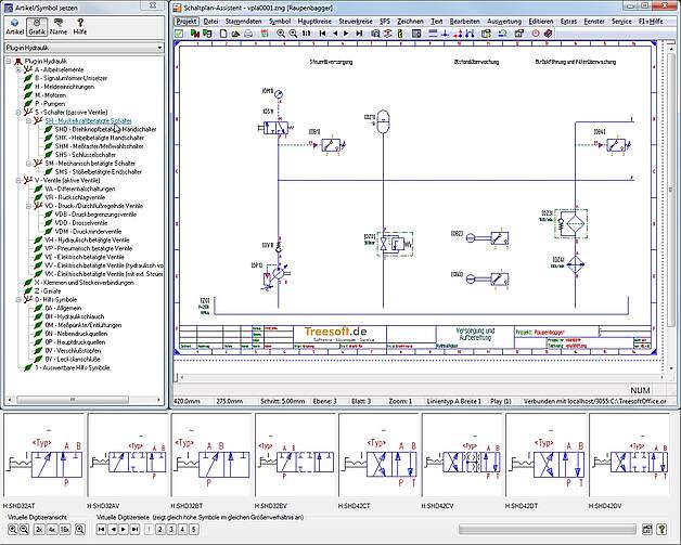 Treesoft CAD Plug-in Hydraulik