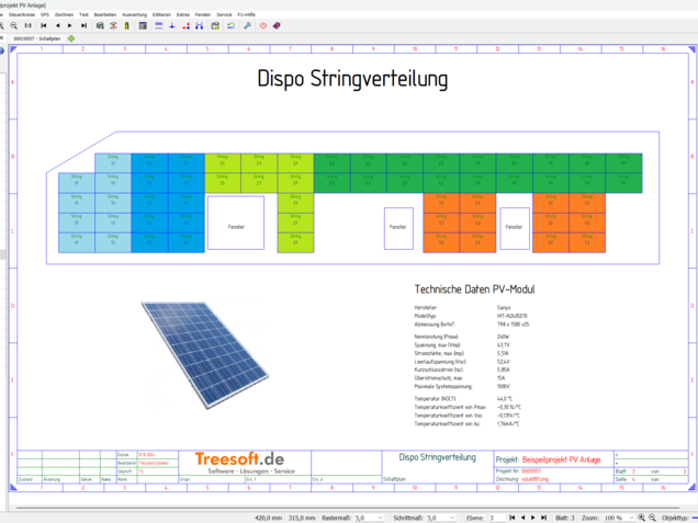 PhotovoltaikStringverteilung 